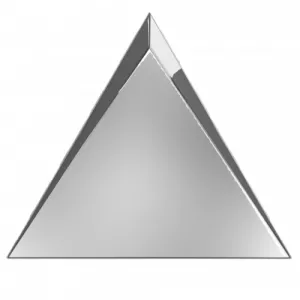 Плитка настенная ZYX Evoke Traingle Cascade Silver Glossy C218366 17х15 см