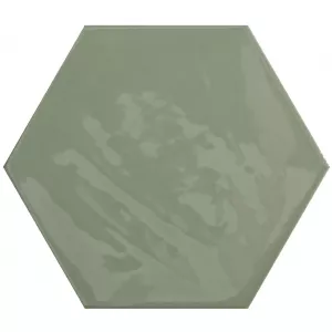Плитка настенная Cifre Kane Hexagon Sage зеленый 16*18 см