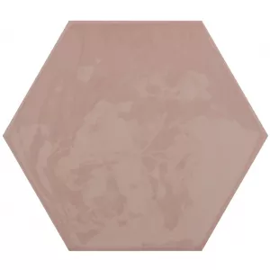 Плитка настенная Cifre Kane Hexagon Pink розовый 16*18 см