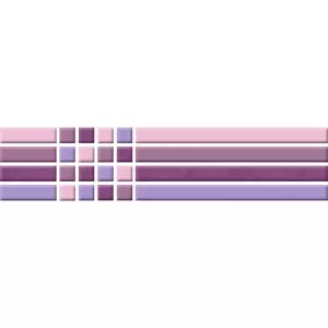 Бордюр Нефрит-Керамика Кураж фиолетовый 63-00-54-47 25х6 см