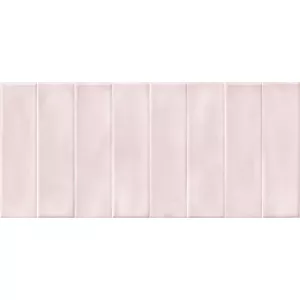 Облицовочная плитка Cersanit Pudra PDG074 кирпич рельеф розовый 44*20 см