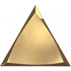 Плитка настенная ZYX Evoke Traingle Channel Gold Glossy 218368 17х15 см