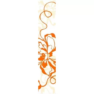 Бордюр Нефрит-Керамика Кураж-2 Монро оранжевый 25-84-00-35-50 40х7,5 см